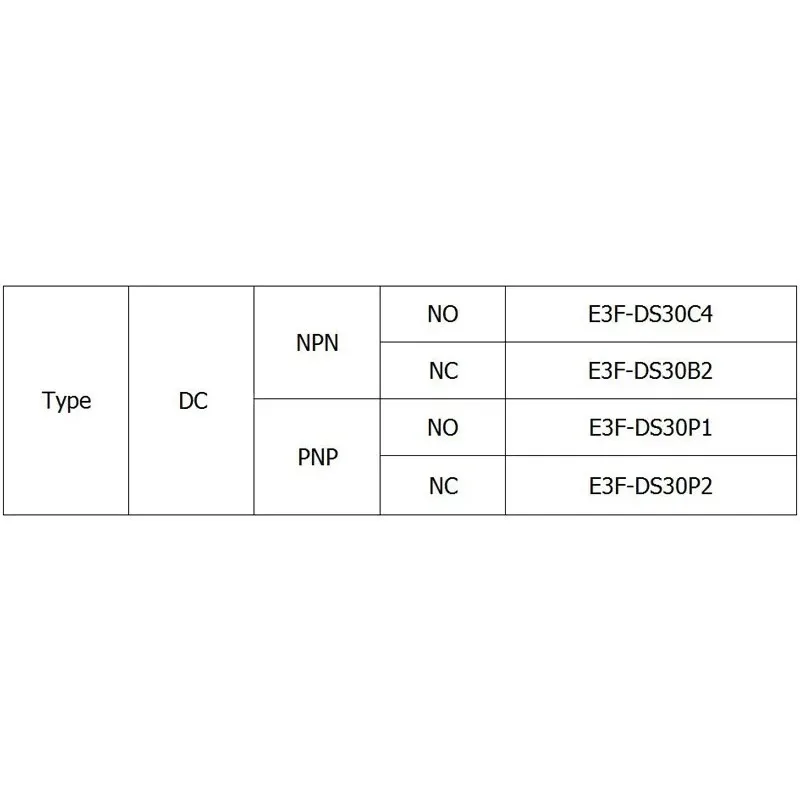 Adapted for 30cm adjustable E3F-DS30B2 NPN NC Diffuse photoelectric switch Sensor