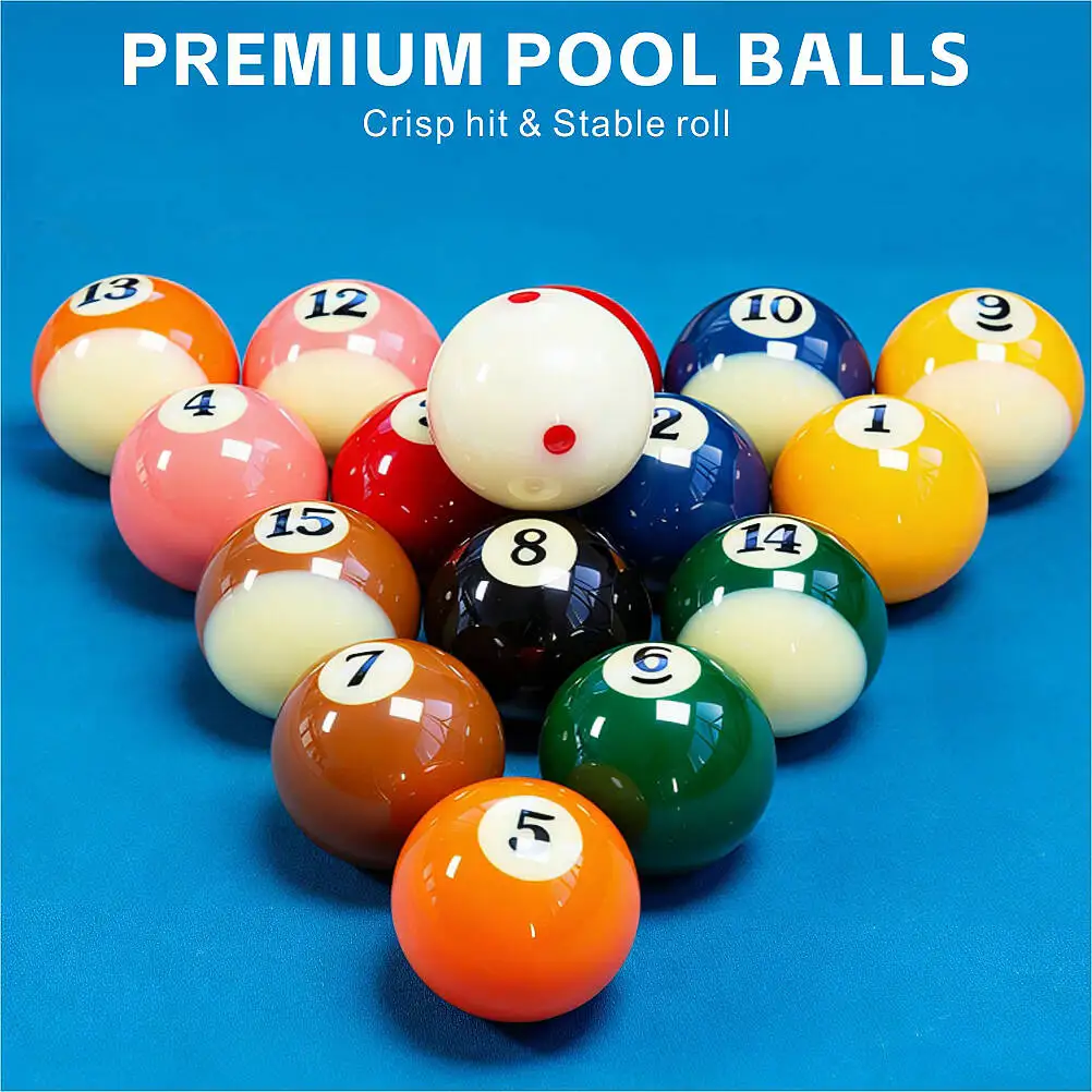 

Бильярдные шары: набор для пула, черные шары для восьмерки, полный комплект аксессуаров для бильярда