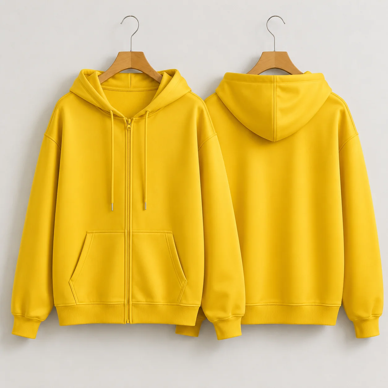 2026 8 Colors Unisex Full Zip Hoodie Autumn Winter Solid Color Loose Fit Sweatshirt Casual Streetwear Long Sleeve Jacket Top