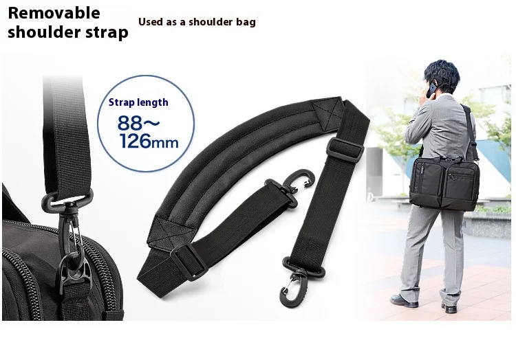 Large Capacitor Bag with Password 3WAY Handheld Double Shoulder Bapa Waterproof Business Nylon Notebook Bag