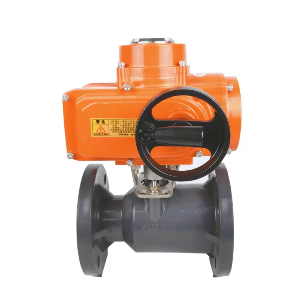 Top pvc dc24 ball valve with electric actuator price