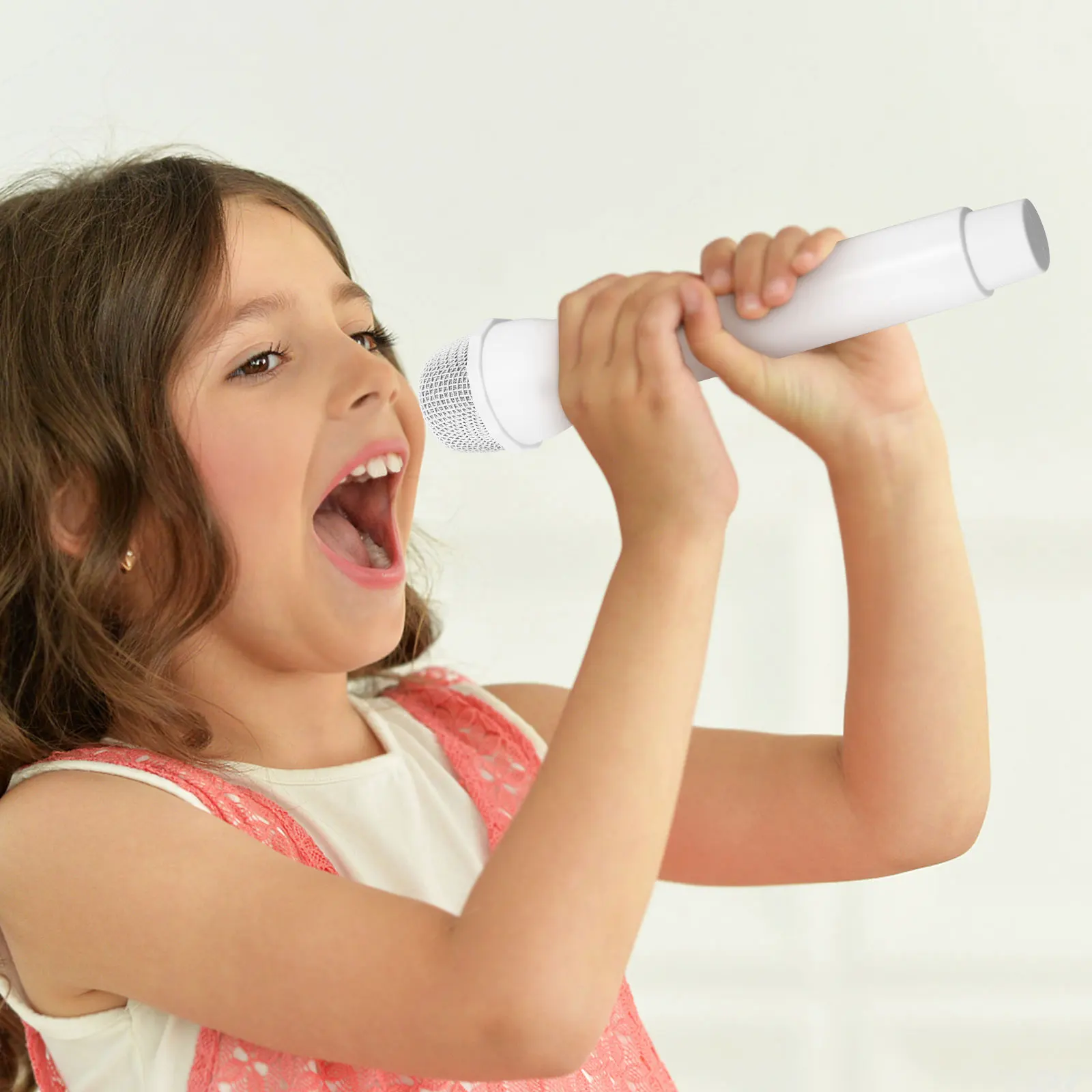 

3pcs Realistic Children's Microphone Props Plastic Speech Pretend Stage Faux Toy Musical Instrument Lightweight