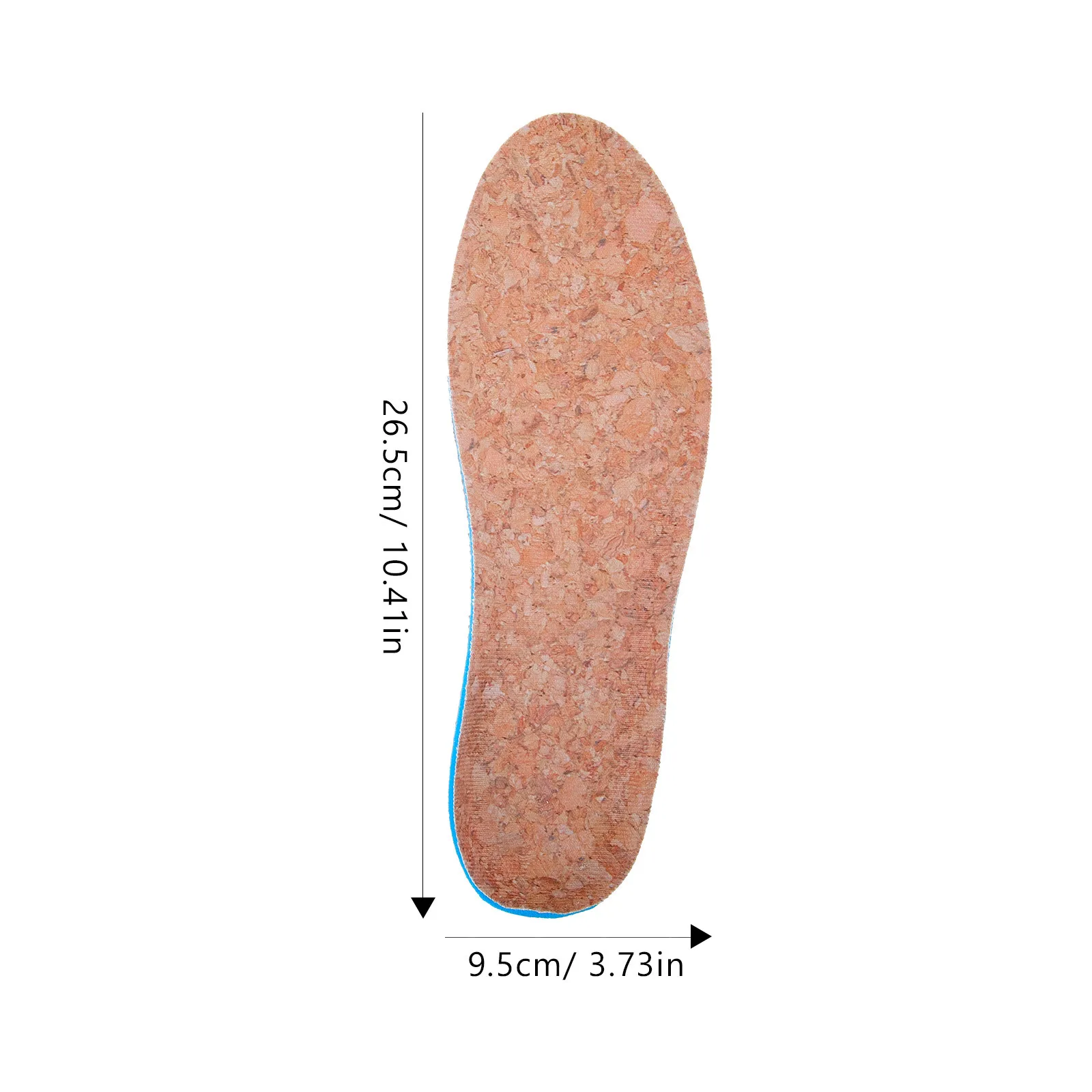 1Pair Height Increase Heel Pads Invisible Cork Inner Lift Insoles Comfortable Unisex Shoe Inserts Pressure Absorbing Shoe