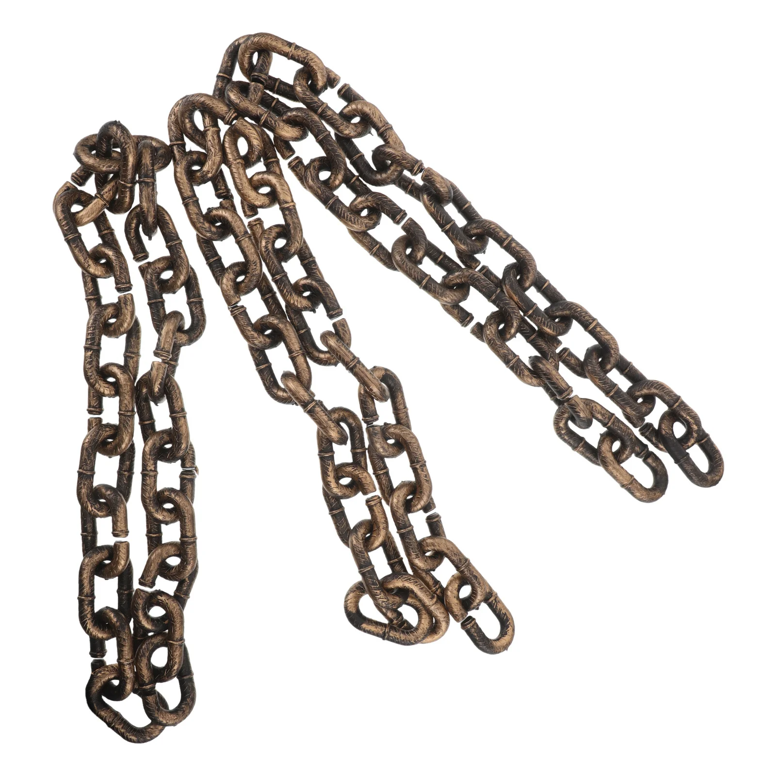 

3 шт., пластиковые цепочки на Хэллоуин, реалистичные поддельные цепочки, пластиковый реквизит, жуткая вечеринка, аксессуары для косплея с привидениями