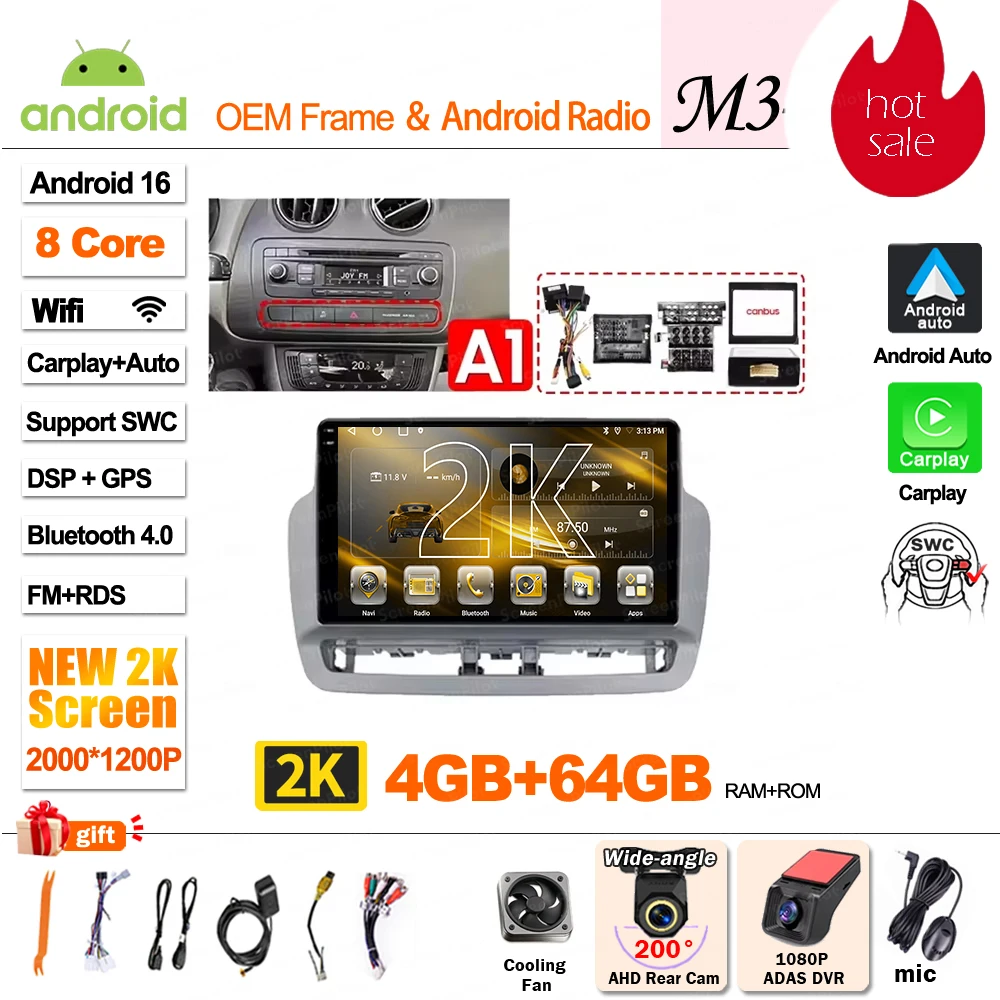 Android 16 For SEAT Ibiza 6J IV 4 2008 - 2015 Multimedia Video Player Car Radio Player Auto Stereo CarPlay Mirror Link DVD QLED image 3