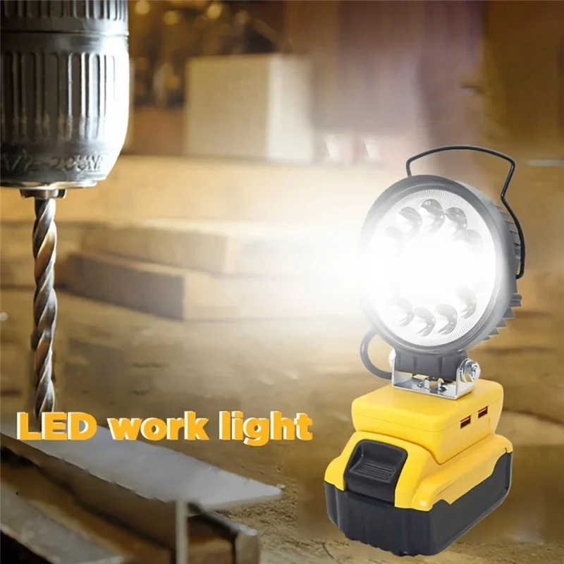 

A56X LED Work Light Portable Tool Lamp Flashlight Camping Lamp Spotlight USB Rechargeable For 20V Lithium Battery DCB203-206