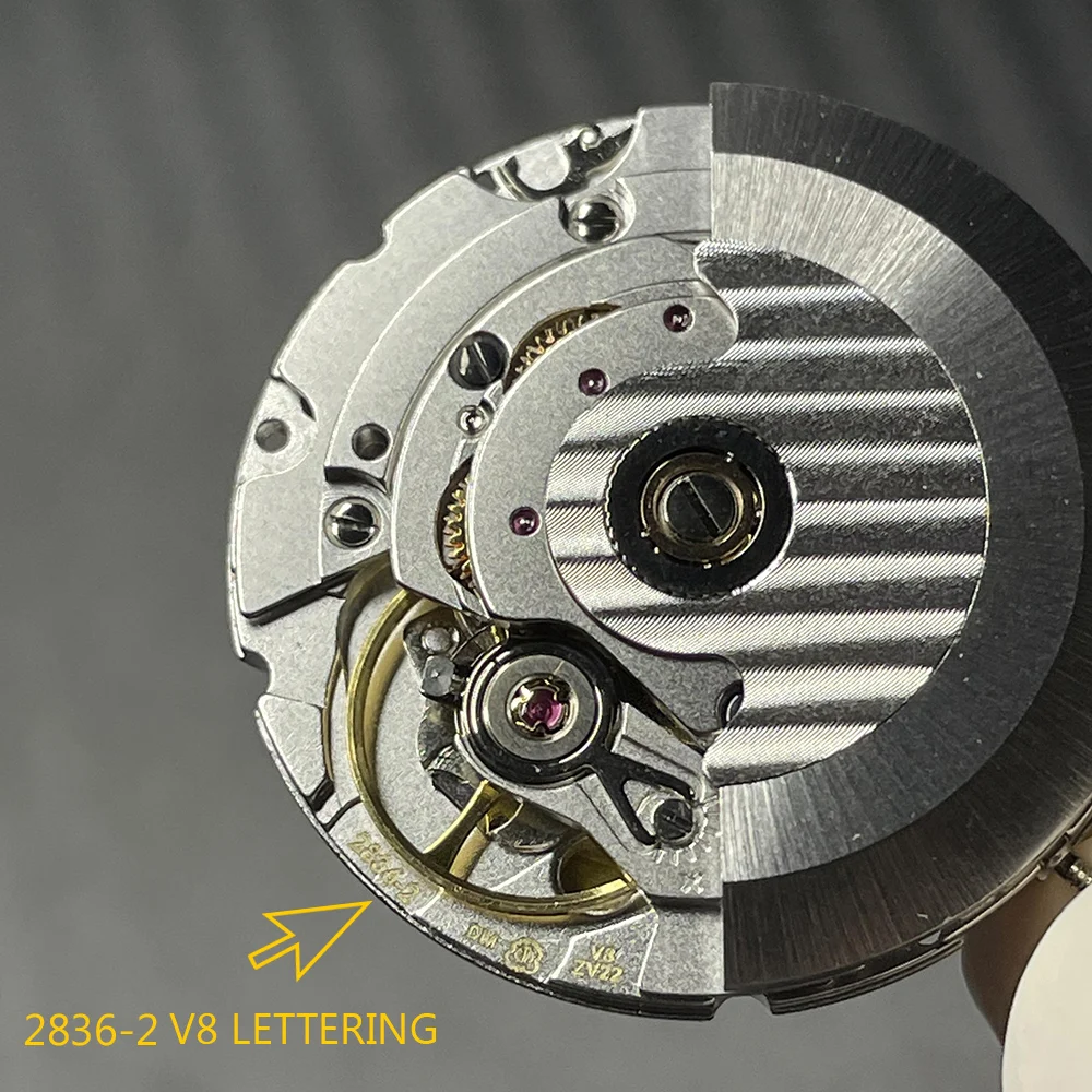 ETA 2836-2 V8 Clone Seagull Automatic Mechanical Movement Day-Date Disc at 3.0 Modification Watch Replacements 2836 Lettering