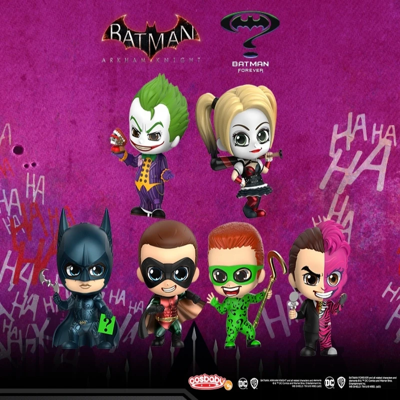 

New Hot Toys COSBABY Super Hero Batman The Dark Knight Robin Clown Catwoman Loki Dolls Anime Mini Collection Toys Gifts