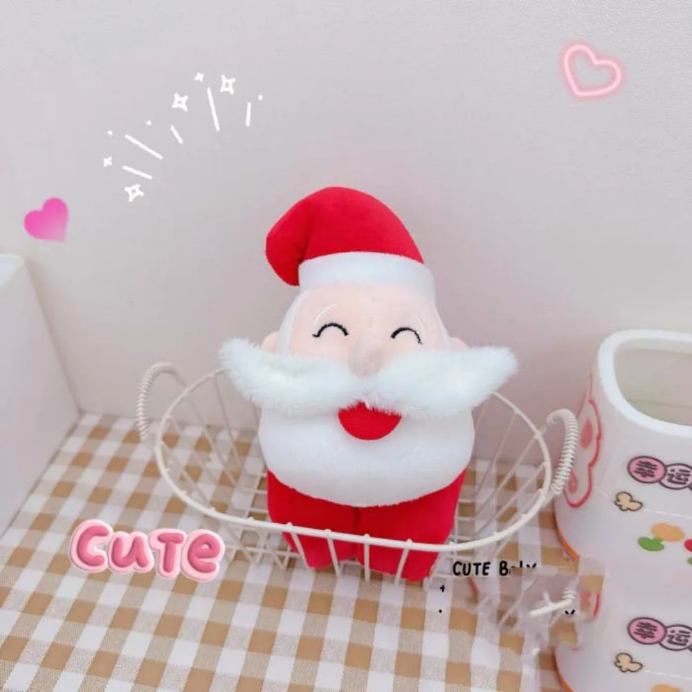 With Clap Circle Christmas Plush Toy Bracelet Furry Non-removable Snowman Bracelet Plush Toy Button Batteries Soft