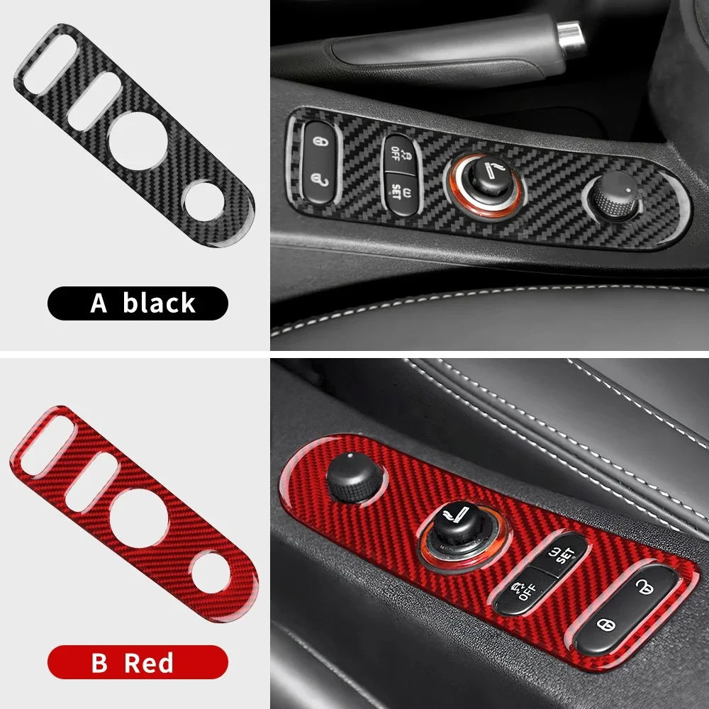 Real Carbon Fiber Sticker For Seat Leon Altea 2005 2006 2007 2008-2010 2011 2012 For Toledo 2005-2009 LHD RHD Car Door Lock Gear