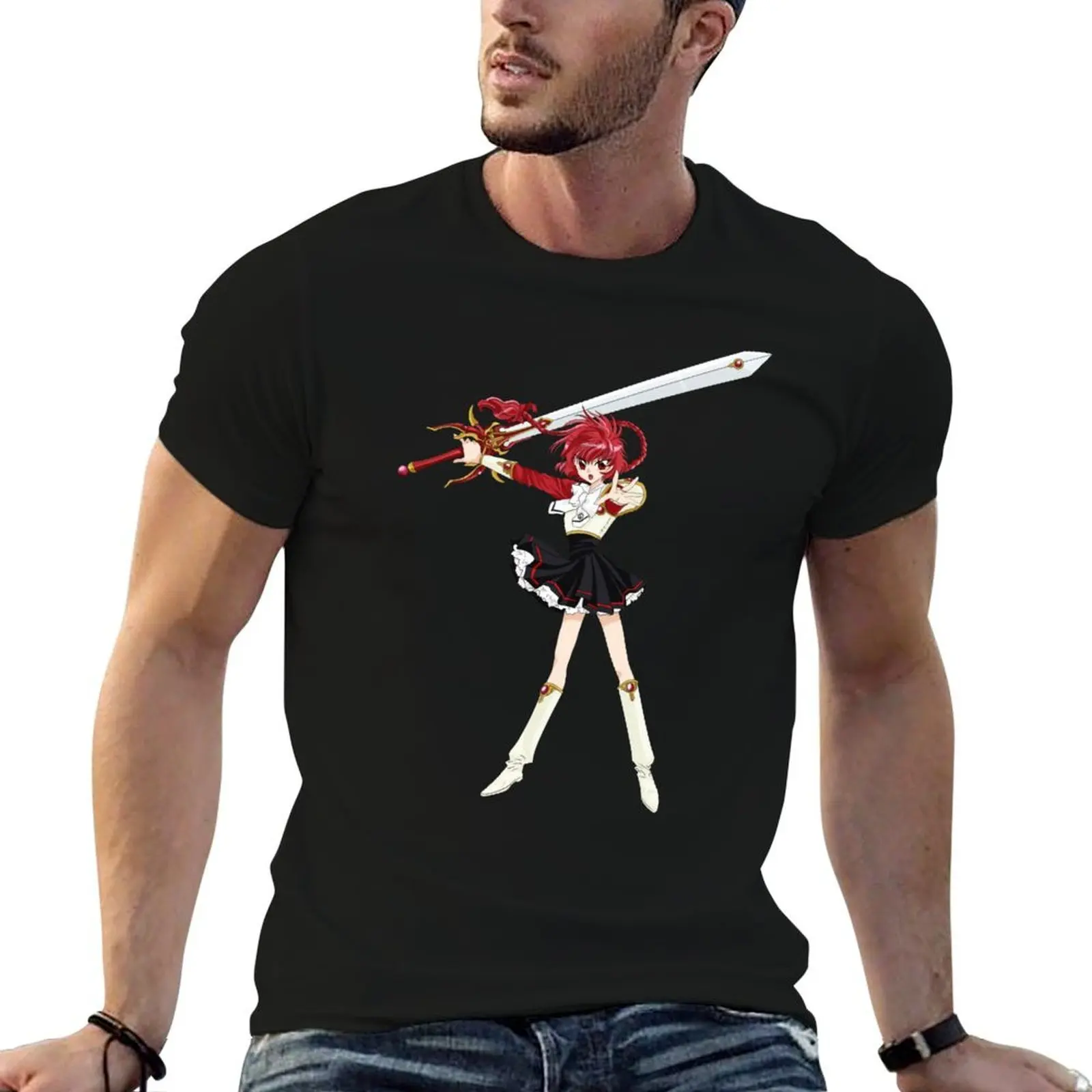 

Magic Knight Rayearth - Hikaru Shidou T-Shirt graphic t shirts for man man graphic t shirt T-Shirt