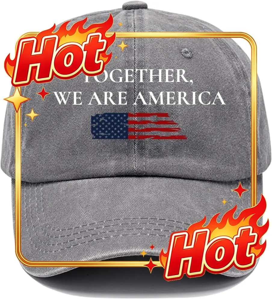 Custom Hat Together We Are America Hat Caps, Funny Together We Are America Baseball Caps For Men Women