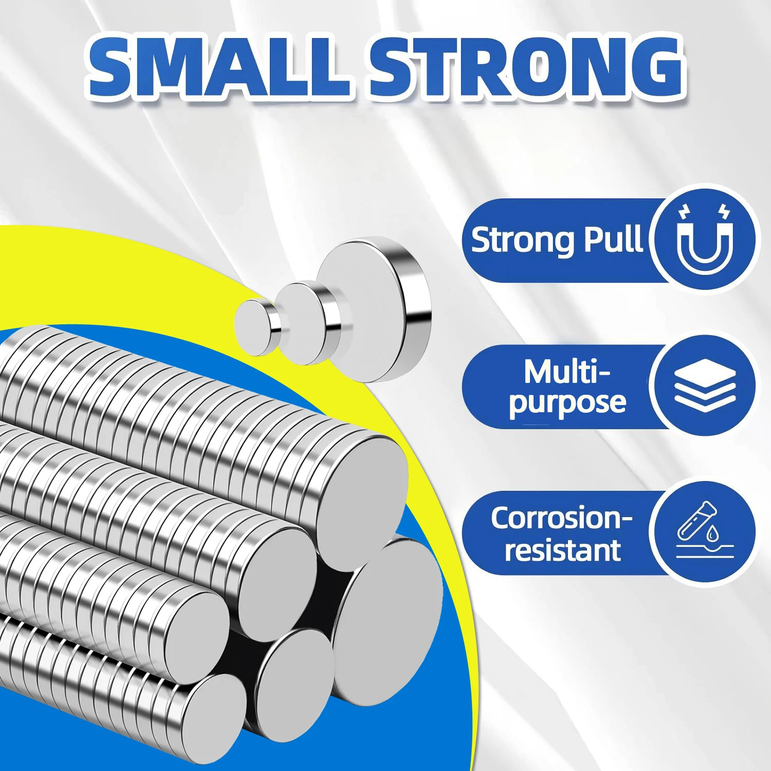 Super Powerful Magnets Strong Disc Magnets for Fridge, DIY, Building, Scientific, Craft,Refrigerator Magnet, 5x2 8x2 10x2 10x3