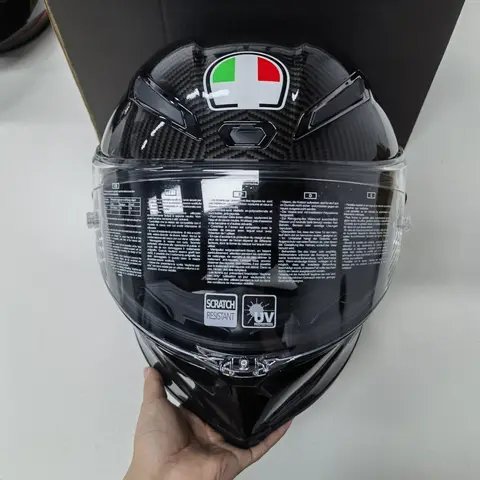 Casco de motocicleta Pista de lujo, máscara completa, casco de montar Unisex, equipo de protección de seguridad, cascos de seguridad aprobados por ECE DOT