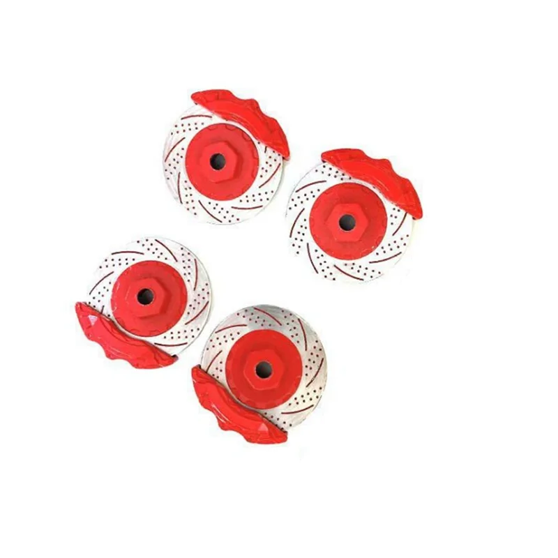 

Practical-Climbing Car Modification Simulation Brake Disc Toy Car Caliper RC Car Replacement Parts Red