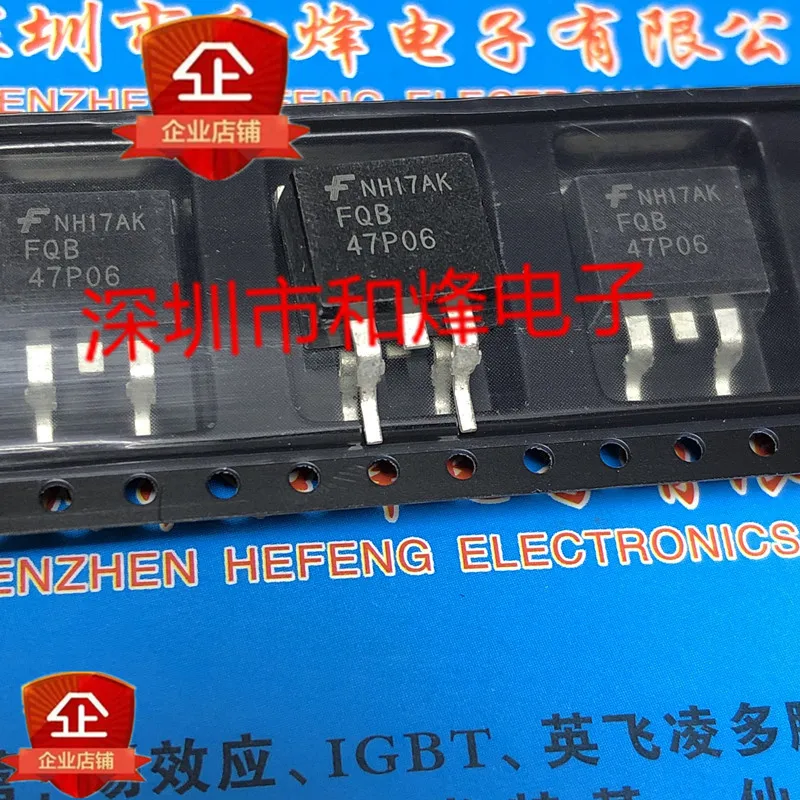 5PCS-10PCS FQB47P06 TO-263 60V 47A NEW AND ORIGINAL ON STOCK