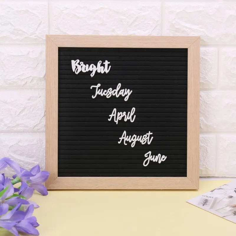 Characters For Felt Letter Board Month Week Letters For Changeable Letter Board Wood Frame Wall Mount Free Standing Decoration