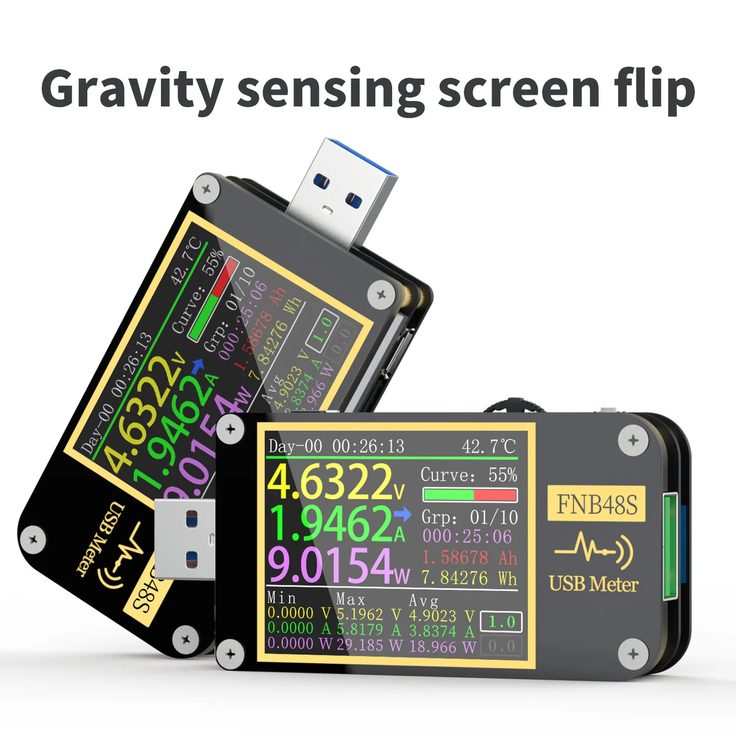 

FNIRSI FNB48S PD Trigger Voltmeter Ammeter Current DC 4-24V USB Capacity Test QC4 + PD3.0 2.0 PPS Fast Charging Protocol