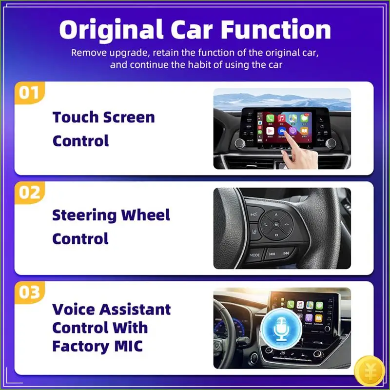 Wired To Wireless Carplay Android Auto Wireless Car Adapter Smart Mini Box Plug And Play Wifi 2 In 1 Car AI Box