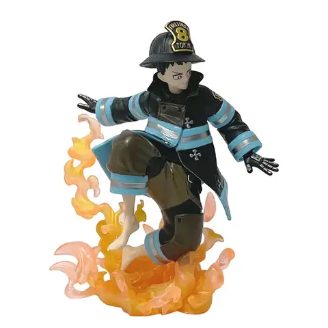 16 cm Fire Force Animefigur Shinra Kusakabe Actionfigur PVC Gk Staty Figur Modellsamling Ornament Rum Skrivbord Leksaker Presenter 8 best sales Fire Force-figur - №7