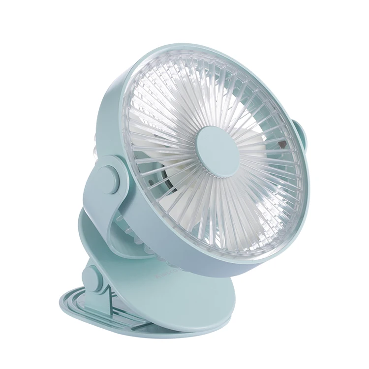 Kinscoter 4000mAh Battery Rechargeable Fan Clip on Fans Operated Clip Portable Desk Mini Fan