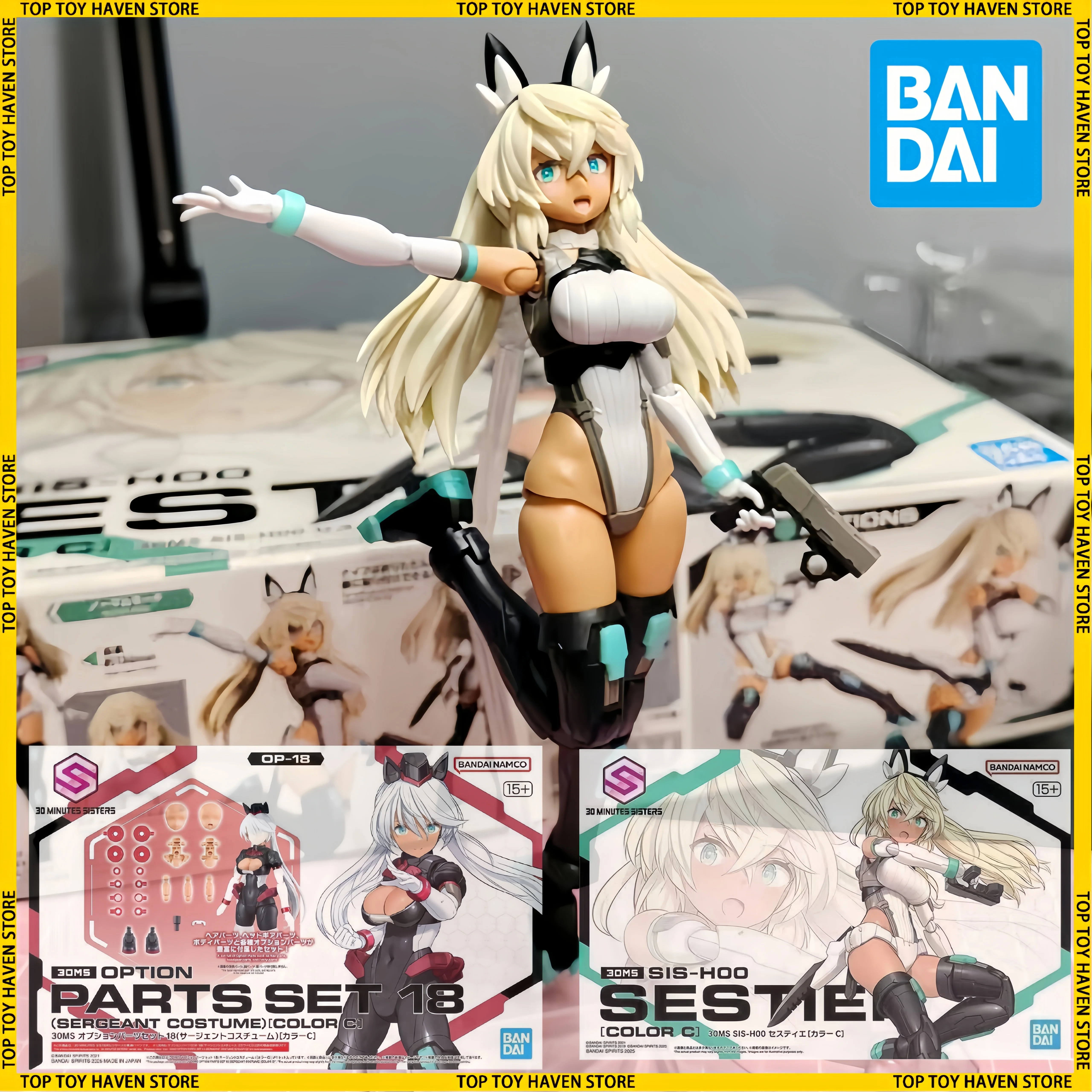 

Bandai 30 Minutes Sisters Model Kit Original 30ms Sis-H00 Sestier [Color C] Action Figure Assembly Toys Model Gifts For Children
