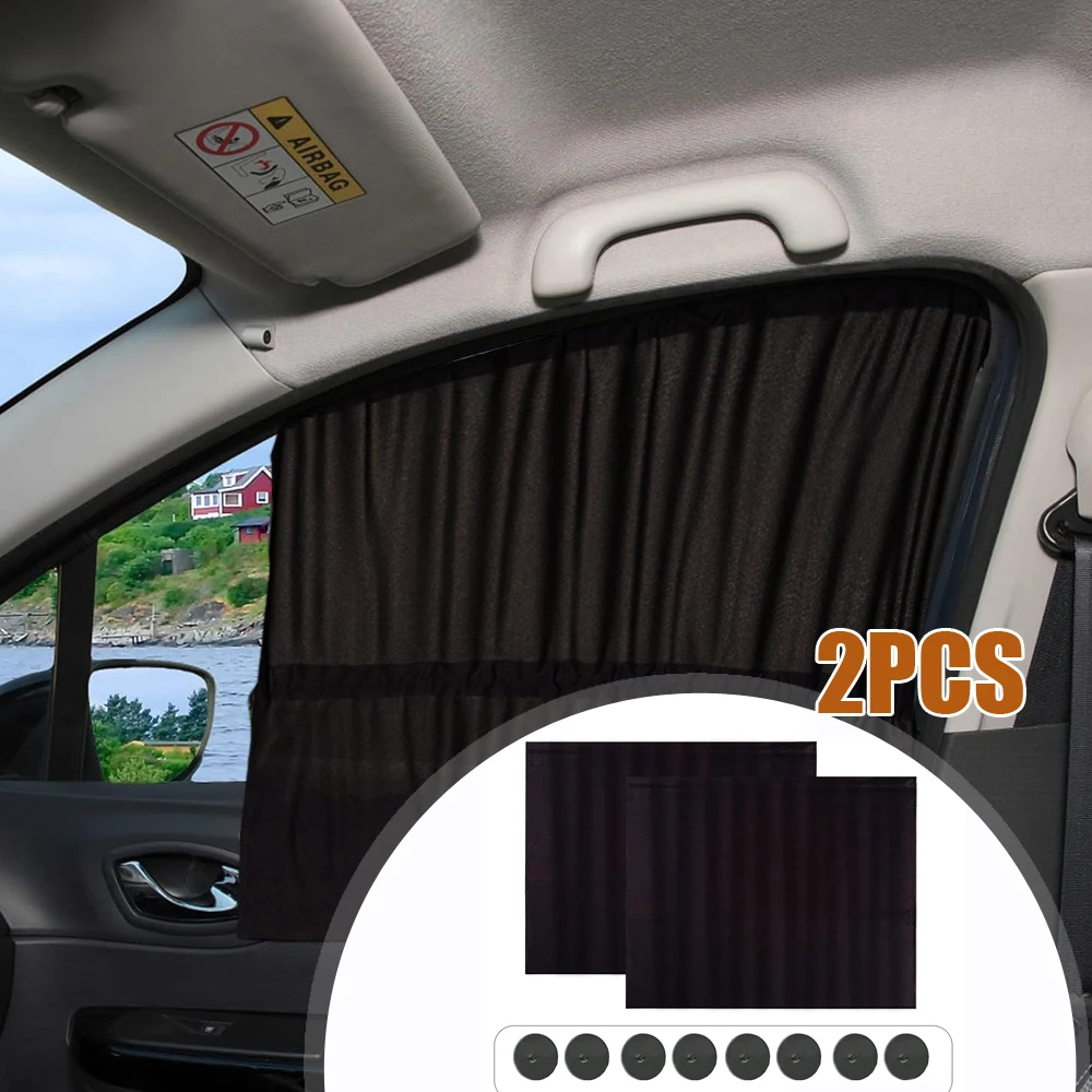 

2pcs Car Window Privacy Curtains Universal Car UV Protector Sun Visor Car Heat Insulation Sunshade Auto Interior Accessories