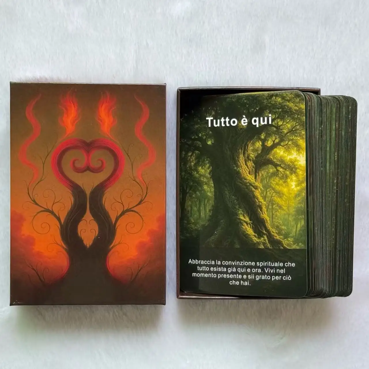 

Italian Oracle Cards, Forest Wisdom Oracle Cards, Mysterious Nature-Themed Deck for Meditation Clarity, 12x8cm, 48 Cards, 14+