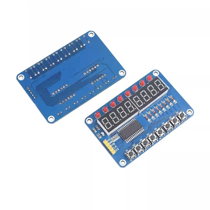 TM1638 button digital tube LED display module 8-bit digital tube LED/button electronic module 3-wire control