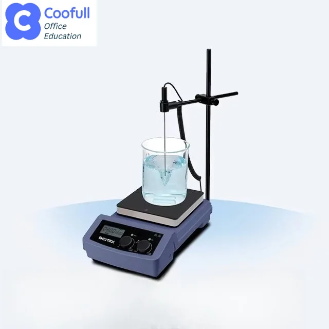 COOFUL Hotplate Magnetic Stirrer Micro-crystalline Glass Full-coverage Infrared Heating Multi-layered Safety Protect Dual Sensor
