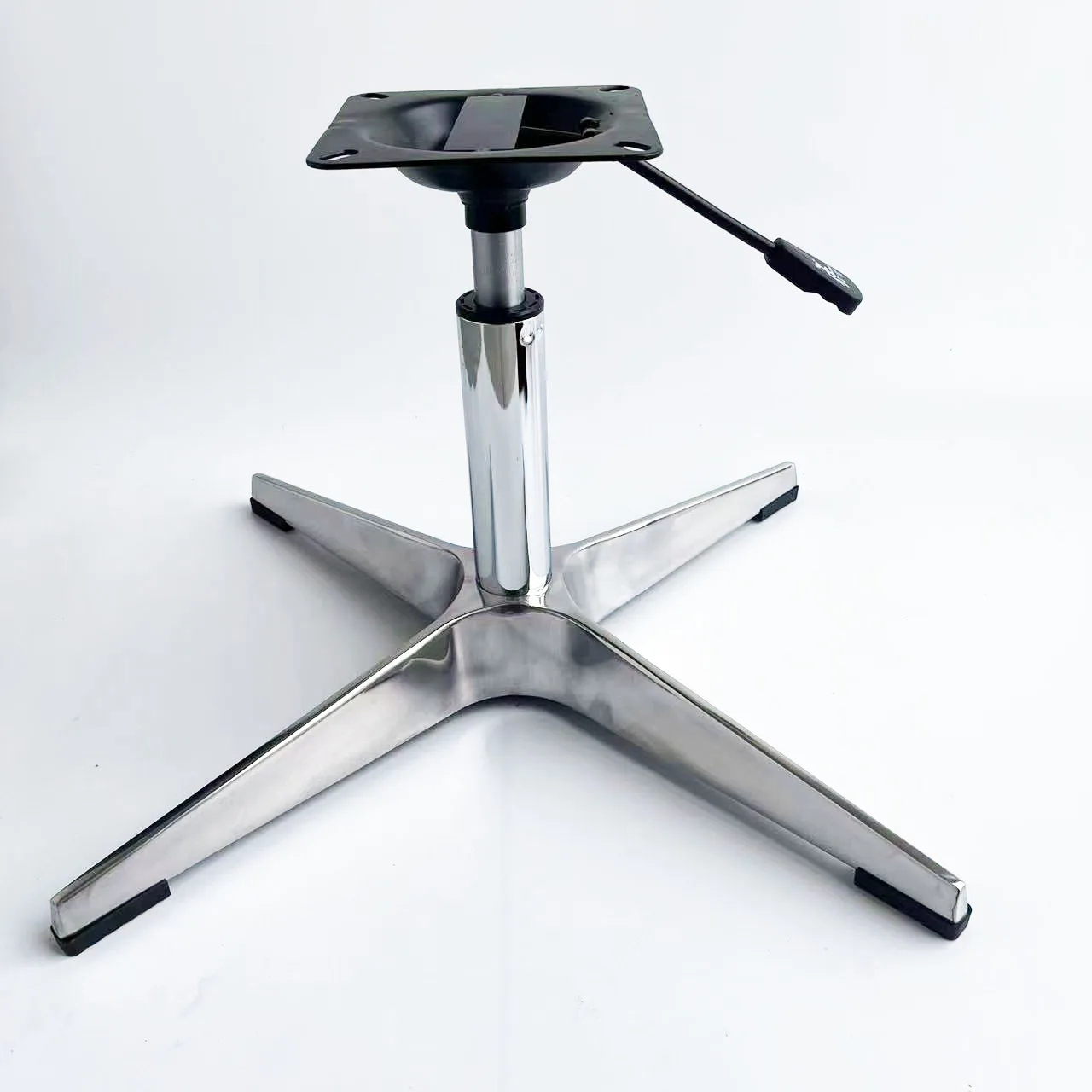 Aluminum Alloy Four Star Cross Foot Chair Base Thickened Swivel Chassis Spare Part For Office Boss Computer Chair