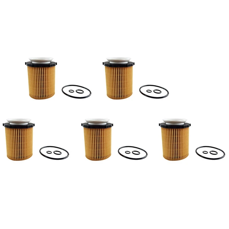 5X For Mercedes-Benz C E CLA -Class Engine Oil Filter Kit