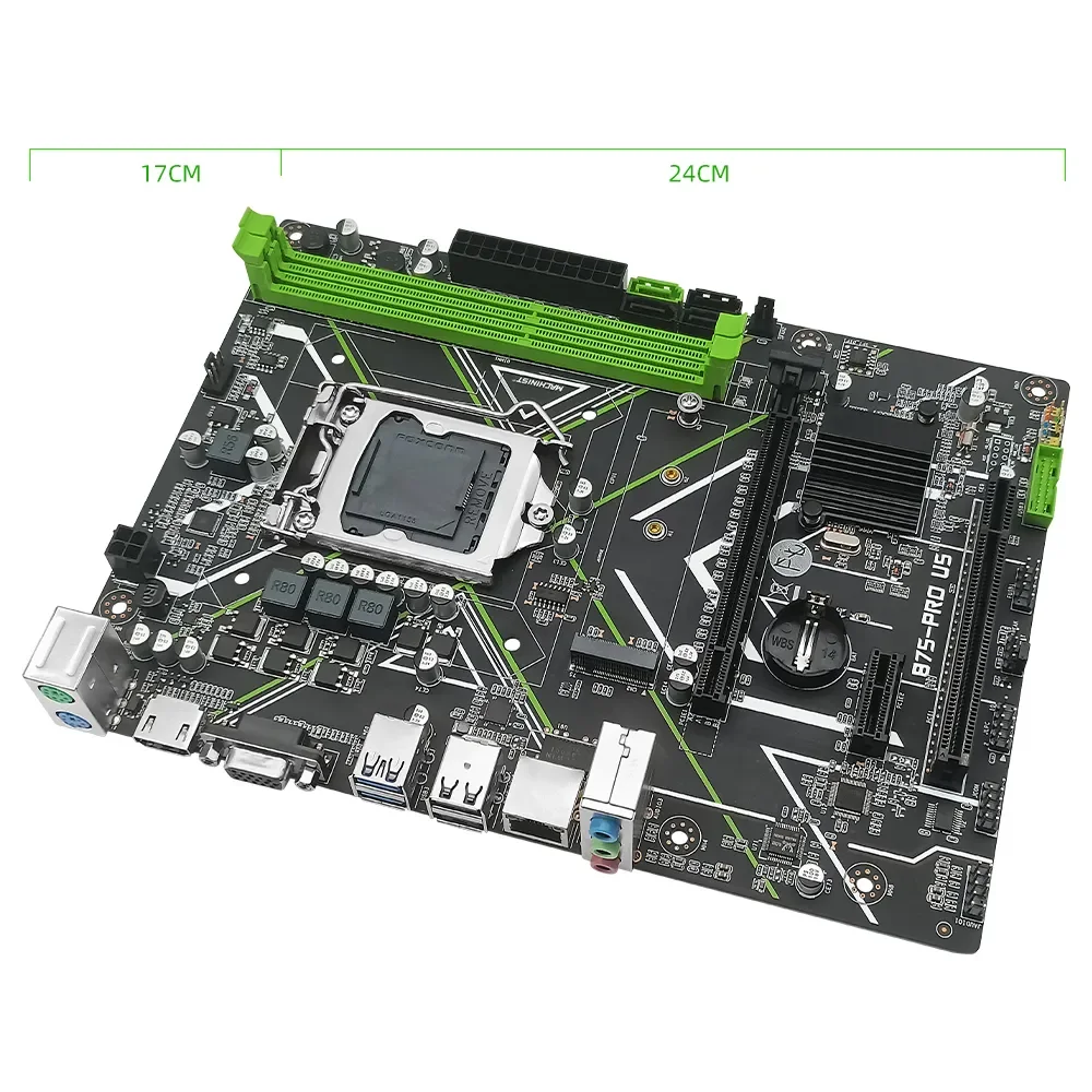 MACHINIST B75 PRO U5 LGA 1155 Motherboard With NGFF M.2 HDMI VGA Interface Support Intel I3/i5/i7 CPU DDR3 RAM Desktop Memory