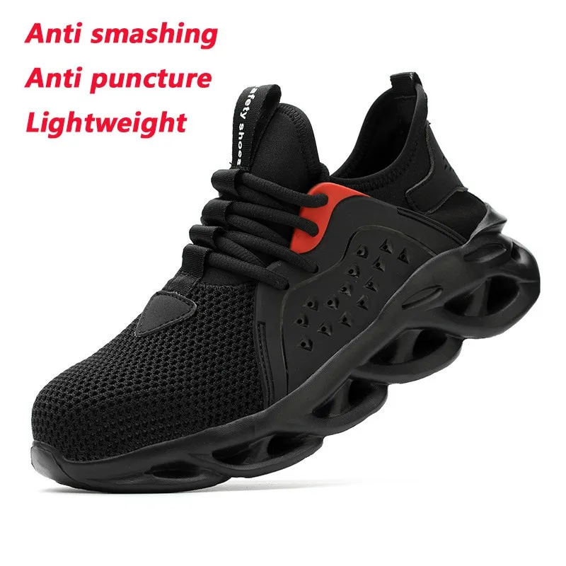 Breathable Safety Shoes Men's Summer Mesh Light Work Shoes Steel Toe Indestructible Zapatos De Seguridad Chaussure De Securite