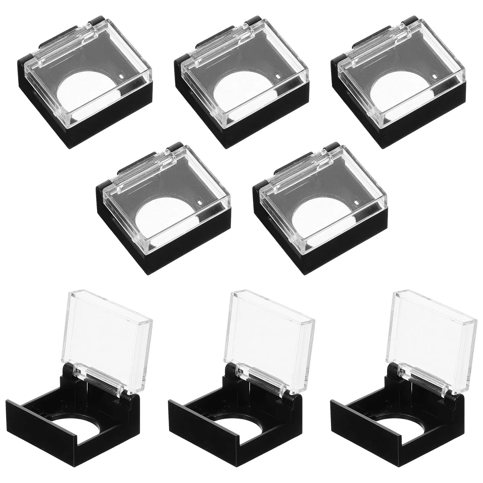 

10 Pcs 16mm Square Push Button Cover Protector Dust Guard for Switch Industrial Equipment Machinery Plastic Covers Switch Guard