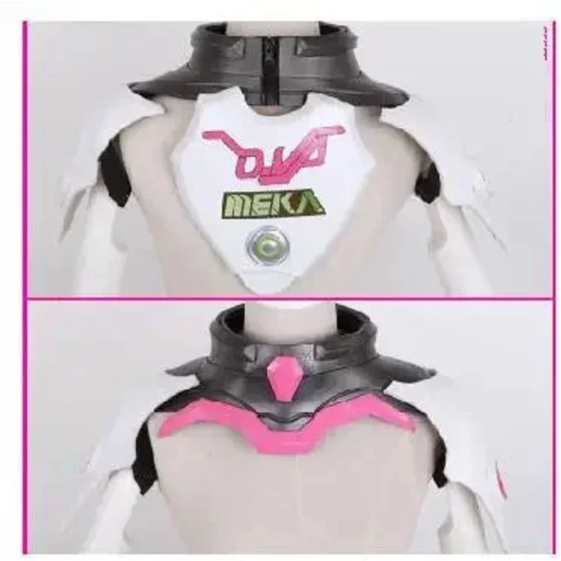 Conjunto completo de disfraz D.VA, auriculares con arma, armadura, mono de piel clásico con estampado 3D, Cosplay de Halloween, Catsuit dva Zentai personalizado para niños y adultos R