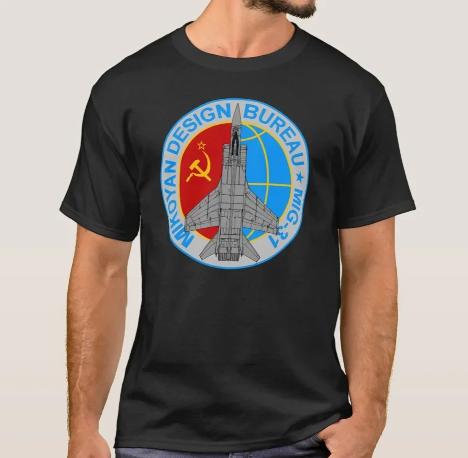 Russia Soviet Union MIG-31 Foxhound Fighter T-Shirt. Summer Cotton Short Sleeve O-Neck Mens T Shirt New S-3XL
