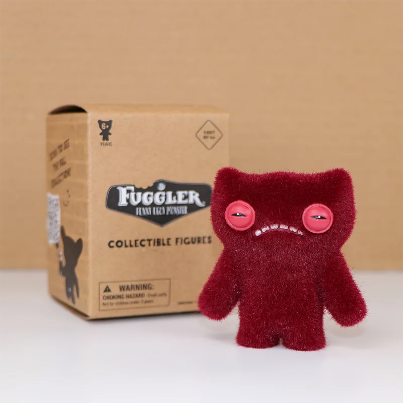 오리지널 Fuggler 피규어 키 체인 블라인드 박스 장난감 재미 있은 추악한 치아 몬스터 열쇠 고리 무리 피규어 귀여운 미스터리 박스 인형 선물