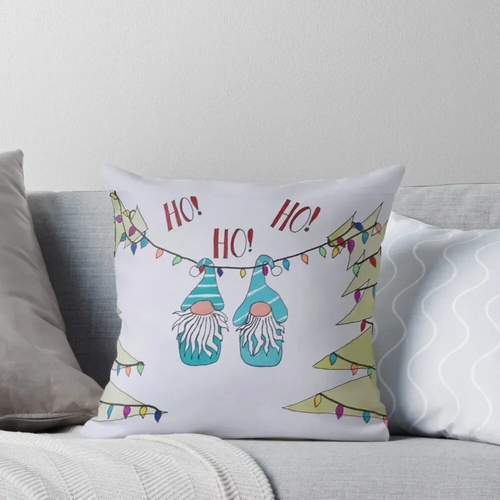 

Christmas gnomes just hanging around Throw Pillow Sofa Cushion Pillowcase Cushion Decorative Sofa Cushions pillow