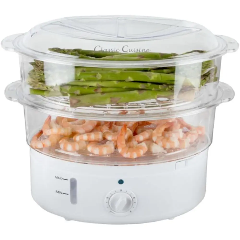 

Двухуровневая пароварка и рисоварка, 6,3 л, прозрачная