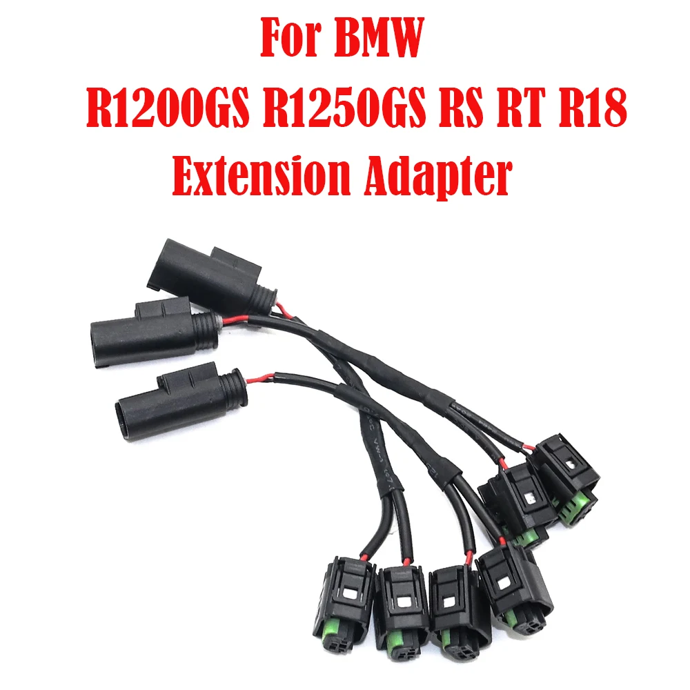 Extension Adapter For BMW R1200GS R1250GS R 1200 1250 R RS RT R18 RnineT Motorcycle Quick Connect Cable Set Shunt Circuit Socket