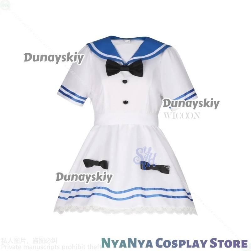 Anime Stocking Cosplay PANTY & STOCKING With GARTERBELT 할로윈 코스튬 JK Kawaii White Sailor Suit Jirai Kei Girls Mini Dress Halloween