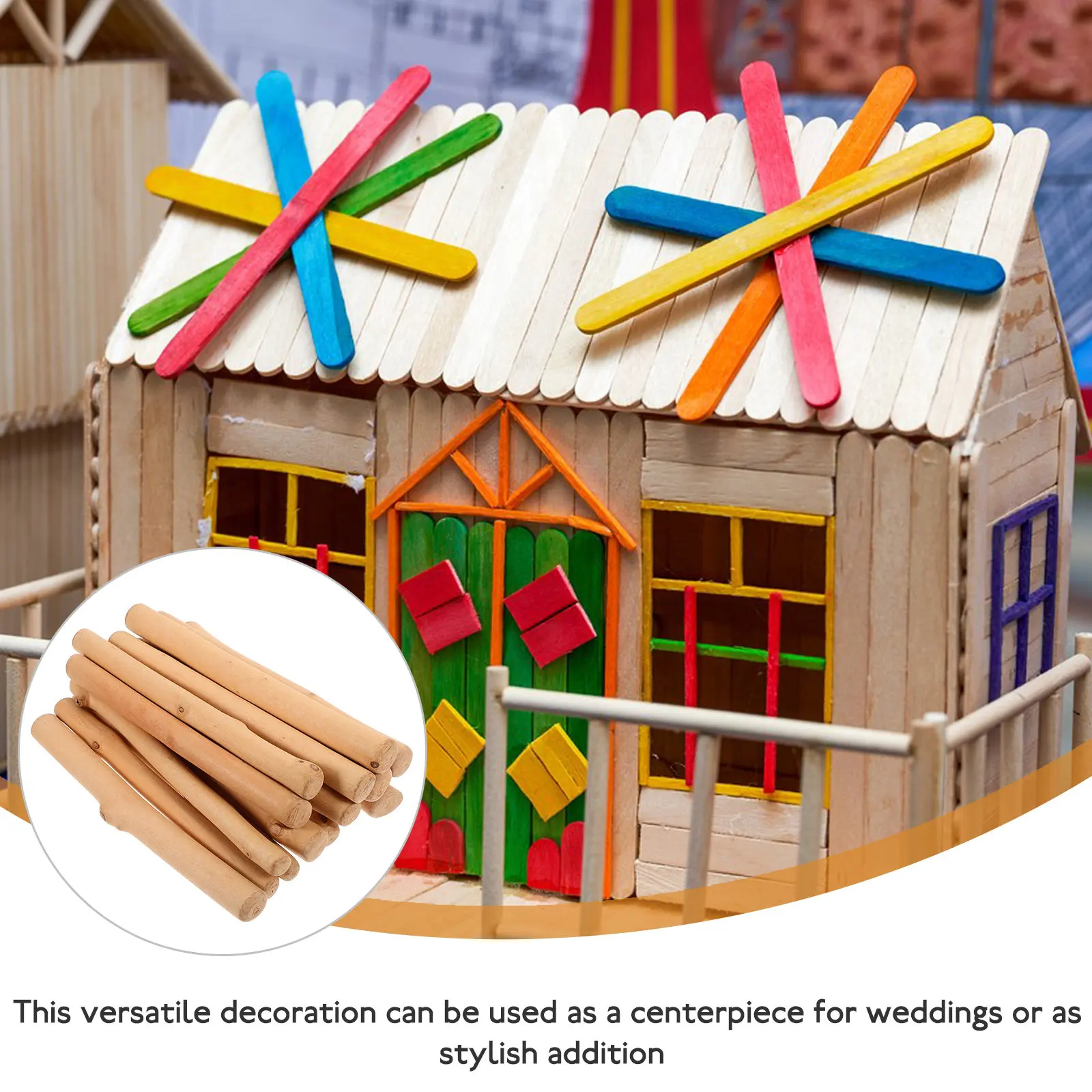 1Set DIY Wood Package Natural 200G Vase Filler Wedding Party Crafts Decor Tabletop Accessory Crafts for DIY