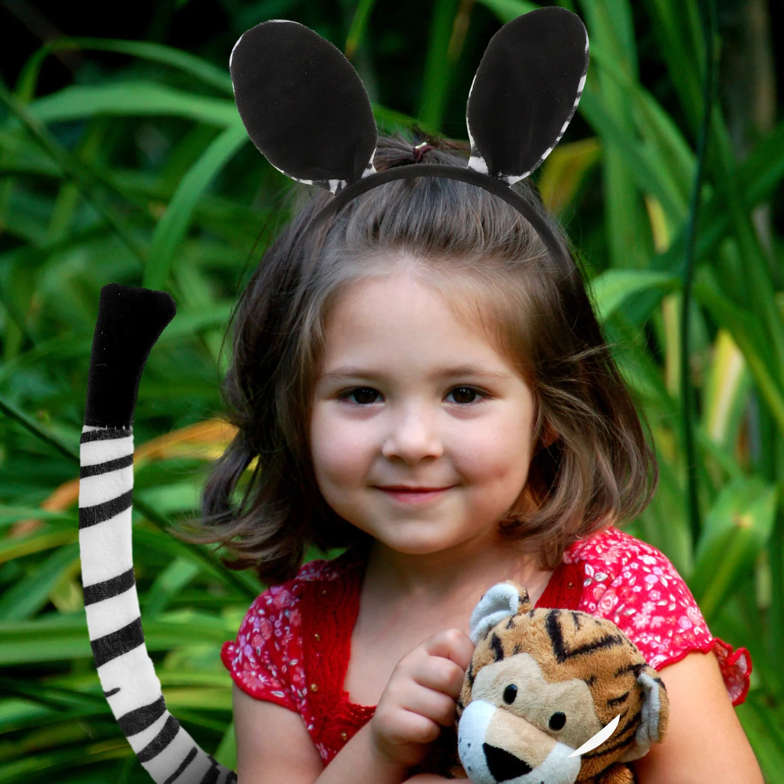 

Ear Cartoon Animal Ears Tail Costume Fabric Zebra Headband for Cosplay Hairband