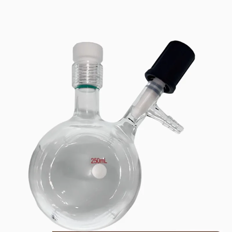 

Screw-hole spherical reaction bottle water-free high-vacuum valve vacuum reaction bottle