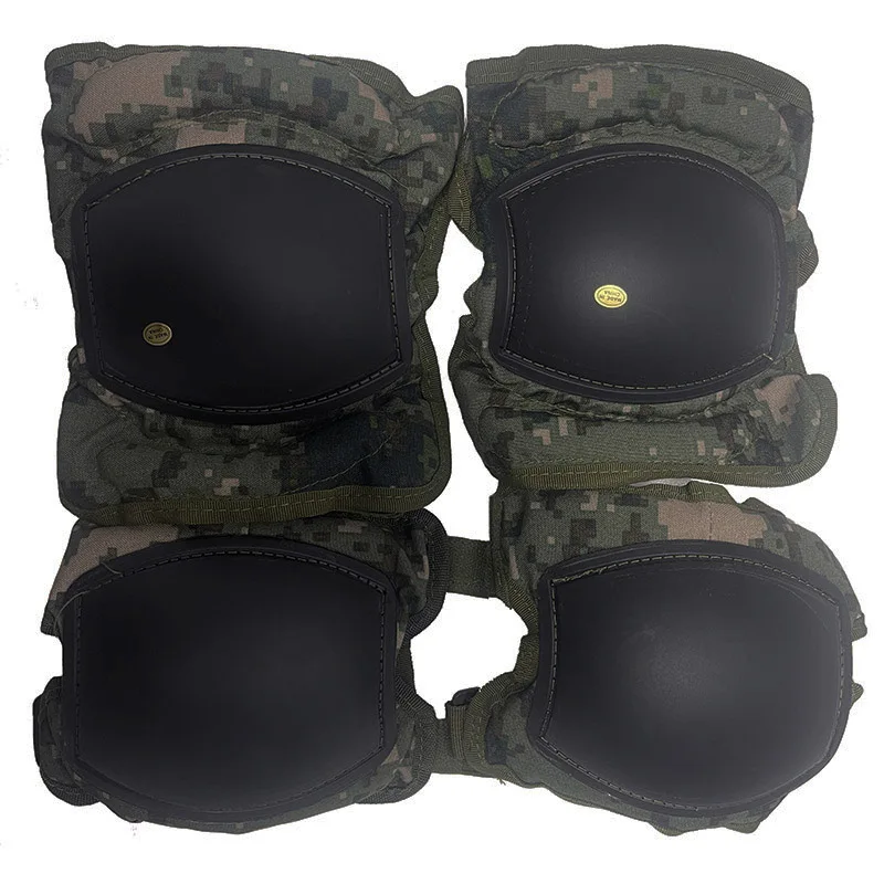 Tactical Knee Pads Elbow Pads Safety Gear Outdoor Sports CS Military Army Hunting Adjustable Camouflage Protective Pads Set