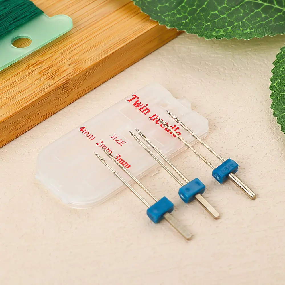 Zestaw narzędzi gospodarstwa domowego Podwójny ścieg pomarszczona stopka dociskowa Okucia do maszyn do szycia 3 rozmiary Podwójne igły 9 rowków