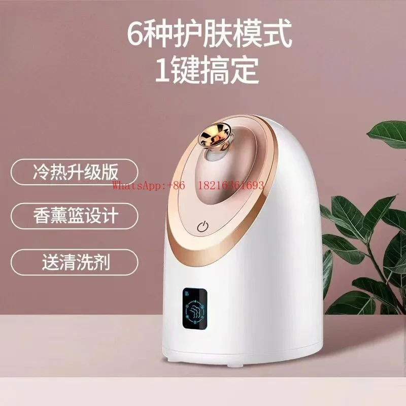 Limited Offer Hot And Cold Double Spray Face Steamer Home Facial Hydration Beauty Instrument Face Humidifier Face Steamer Machi