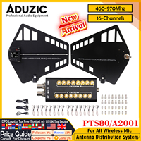 ADUZIC PTS80 A2001 Active Antenna Distributor RF Distributor 16 Channel Combiner For Microphone Wireless Pro Audio Equipment