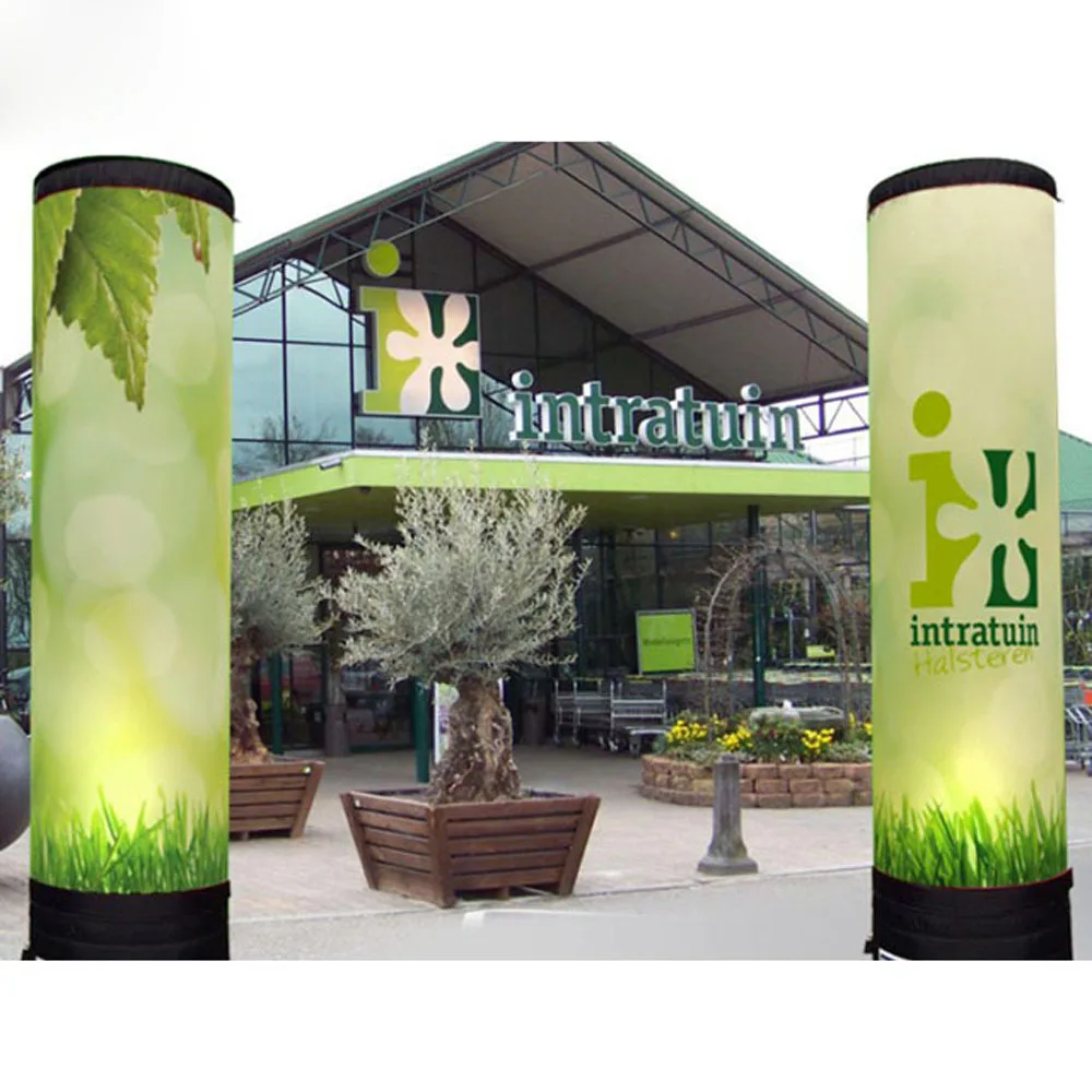 wholesale Customized Size And Printings Inflatable LED Pillar Giant Lighting Inflatables Tube Decoration for Wedding & Party